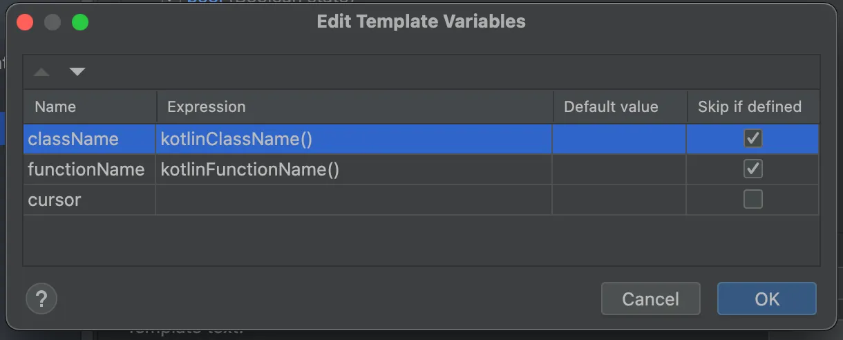 live template config for timestamp printing